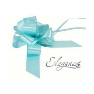 Light Blue Pull Bow 50mm Wide Gift Bow